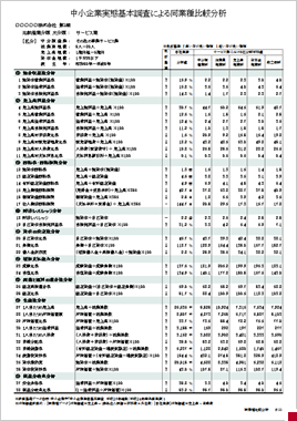 中小企業実態基本調査による同業種比較分析